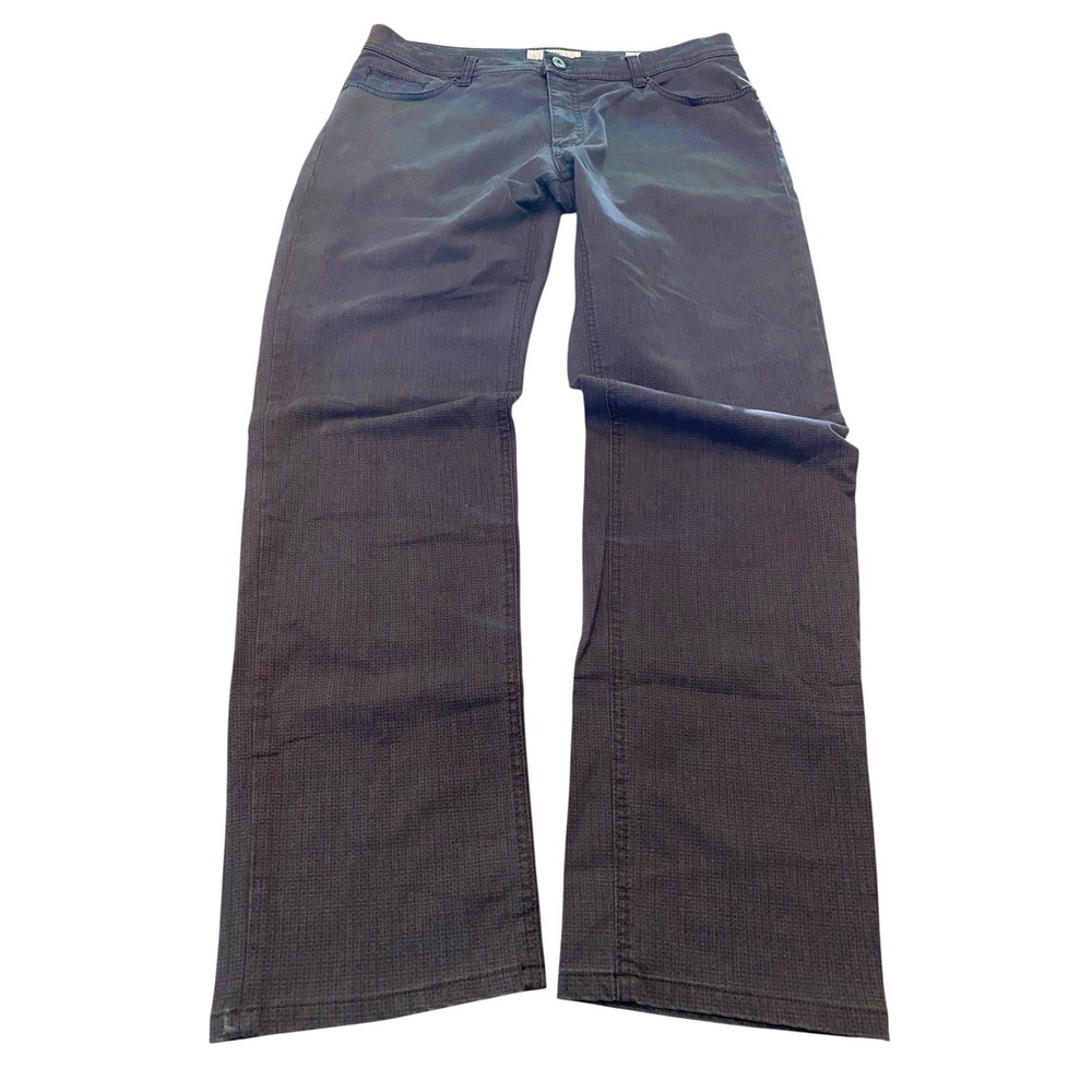 BRAX Feel Good Pants Mens 36x34 Cooper Fancy Regular Fit Grey Charcoal Jeans